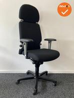 Haworth Comforto 77 met hoofdsteun -  zwarte stoffering - in, Werkplek, Ophalen of Verzenden, Gebruikt, Stoel