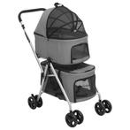 vidaXL Hondenwagen 2-laags inklapbaar 83x48x97 cm oxford, Dieren en Toebehoren, Verzenden, Nieuw