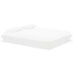 Bedframe Wit 160x200 | OP = OP | Enorme Korting, Huis en Inrichting, Verzenden, Wit, 200 cm, 160 cm