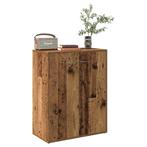 vidaXL Dressoir 60x30x75 cm bewerkt hout oud houtkleurig, Verzenden, Nieuw
