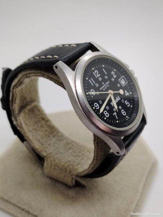 Hamilton - Khaki - Sans prix de réserve - 9931 - Homme -, Handtassen en Accessoires, Horloges | Heren