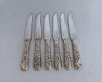 Chinese Export - Set of 6 dessert knives - Fruitmes - .900, Antiek en Kunst