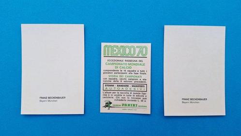 1970, 1966/67 Panini, Bergman WC Mexico 70 Franz Beckenbauer, Verzamelen, Stickers