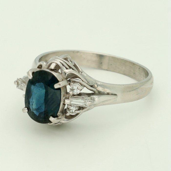 Bague Platine Saphir - Diamant, Bijoux, Sacs & Beauté, Bagues