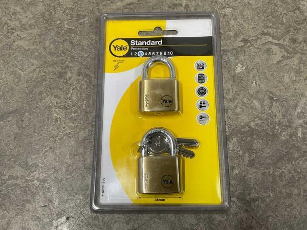 Veiling - 7x Yale hangslot 35mm gelijksluitend 2-pack, Doe-het-zelf en Bouw, Hang- en Sluitwerk