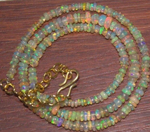 Opaal Collana Opale AA++- 9 g - (1), Collections, Minéraux & Fossiles