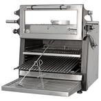 Houtskooloven-BBQ | RVS | Met Hefdeur | 60kg/u | GN 1/1 |, Verzenden, Nieuw in verpakking