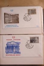 België 1982/1990 - Gevorderde collectie FDCs in 3 oude PSII, Postzegels en Munten, Gestempeld