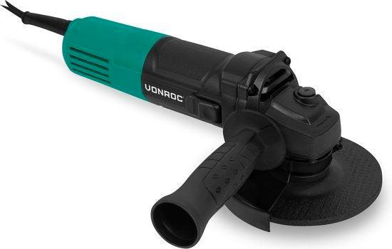 2dekans | VONROC PRO Haakse Slijper - 850W – Ø125mm - voor, Doe-het-zelf en Bouw, Gereedschap | Slijpmachines, Ophalen of Verzenden