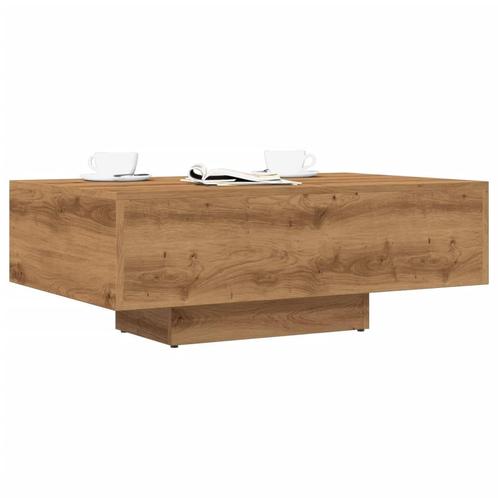vidaXL Salontafel 85x55x31 cm bewerkt hout artisanaal, Huis en Inrichting, Tafels | Salontafels, Nieuw, Verzenden