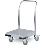 Platformwagen | RVS | Max. 120kg | Wielen (Geremd) +, Verzenden, Nieuw in verpakking