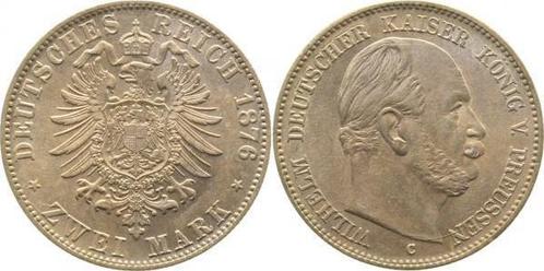 Duitsland 2 Mark Preussen Pruisen Wilhelm I 1876 C vz/stg..., Postzegels en Munten, Munten | Europa | Niet-Euromunten, België
