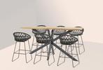 4 Seasons Outdoor Motivi Bar set met Prado bar tafel 200 x, Tuin en Terras, Tuinsets en Loungesets, Nieuw