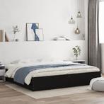 vidaXL Bedframe met lades bewerkt hout zwart 160x200 cm, Huis en Inrichting, Slaapkamer | Bedden, Verzenden, Nieuw