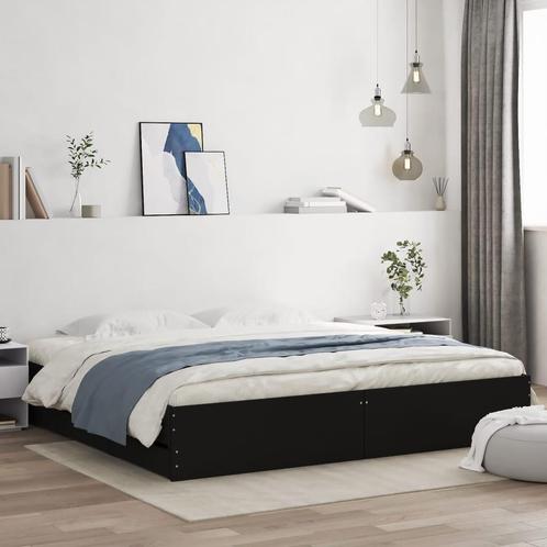 vidaXL Bedframe met lades bewerkt hout zwart 160x200 cm, Huis en Inrichting, Slaapkamer | Bedden, Nieuw, Verzenden