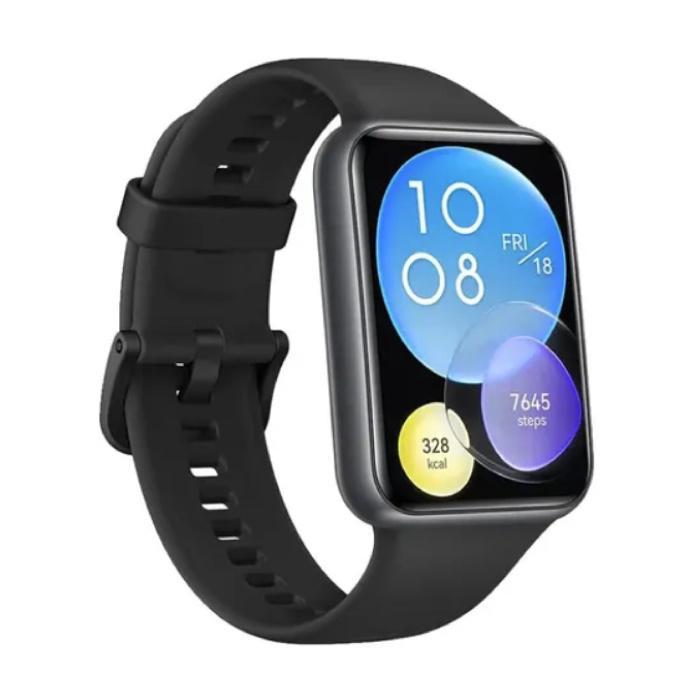 Fit 2 Smartwatch - Siliconen Bandje - 1,74 AMOLED Display -, Handtassen en Accessoires, Smartwatches, Nieuw, Verzenden