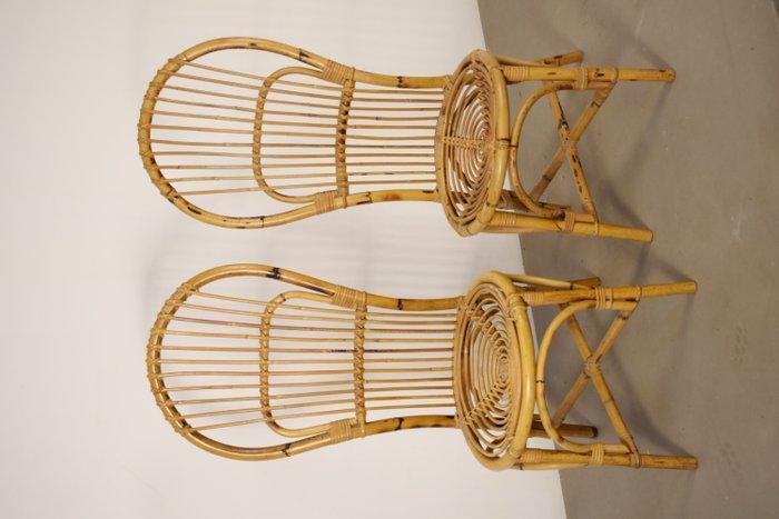 Stoel (2) - Bamboe - koppel, Antiek en Kunst, Antiek | Meubels | Stoelen en Sofa's