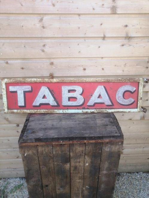 TABAC - Enseigne publicitaire - Acier, Antiek en Kunst, Antiek | Wandborden en Tegels