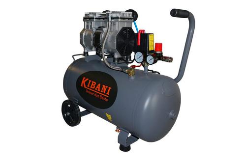Kibani Super Stille Compressor 50 Liter – Olievrij – 8 BAR –, Doe-het-zelf en Bouw, Compressors
