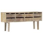 vidaXL Buffet 140x30x60 cm Bois de manguier massif, Verzenden, Neuf