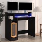 vidaXL Bureau met LED-verlichting 97x45x90 cm bewerkt hout, Huis en Inrichting, Bureaus, Verzenden, Nieuw