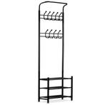 Kapstok met schoenenrek - garderoberek - 66x28x190 cm - z..., Huis en Inrichting, Ophalen of Verzenden, Nieuw