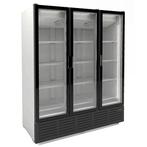 Koelkast 3 Glasdeuren - Wit 9002, Zakelijke goederen, Horeca | Keukenapparatuur, Verzenden, Nieuw in verpakking, Koelen en Vriezen