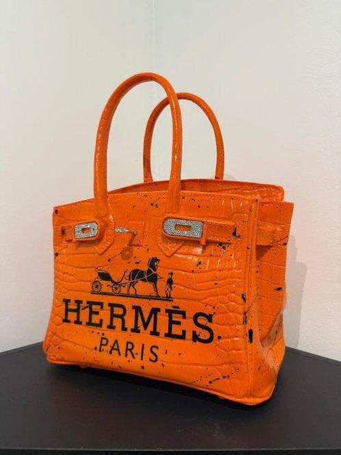 ArtPej - Bag Birkin Hermès, Antiek en Kunst, Kunst | Schilderijen | Modern