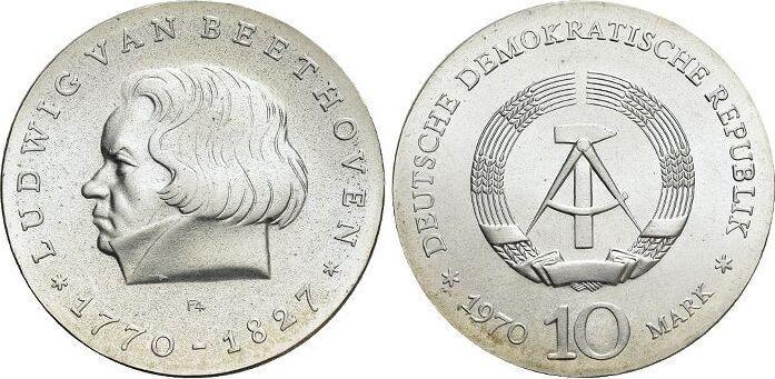 Ar 10 Mark 1970 A duitse Demokratische Republik, Postzegels en Munten, Munten | Europa | Niet-Euromunten, België, Verzenden