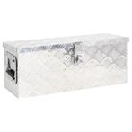 vidaXL Opbergbox 60x23,5x23 cm aluminium zilverkleurig, Doe-het-zelf en Bouw, Verzenden, Nieuw