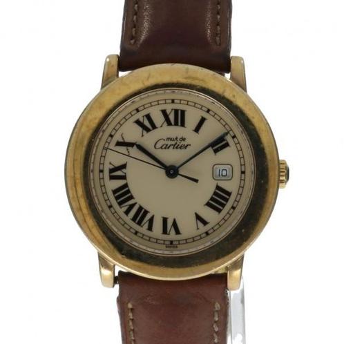 Cartier Ronde Must 1800 uit 1994, Handtassen en Accessoires, Horloges | Dames, Verzenden