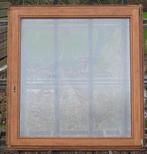 meranti houten raam , chassis , venster , kozijn 128 x 136, Doe-het-zelf en Bouw, Raamkozijnen en Schuifdeuren, Raamkozijn, Gebruikt