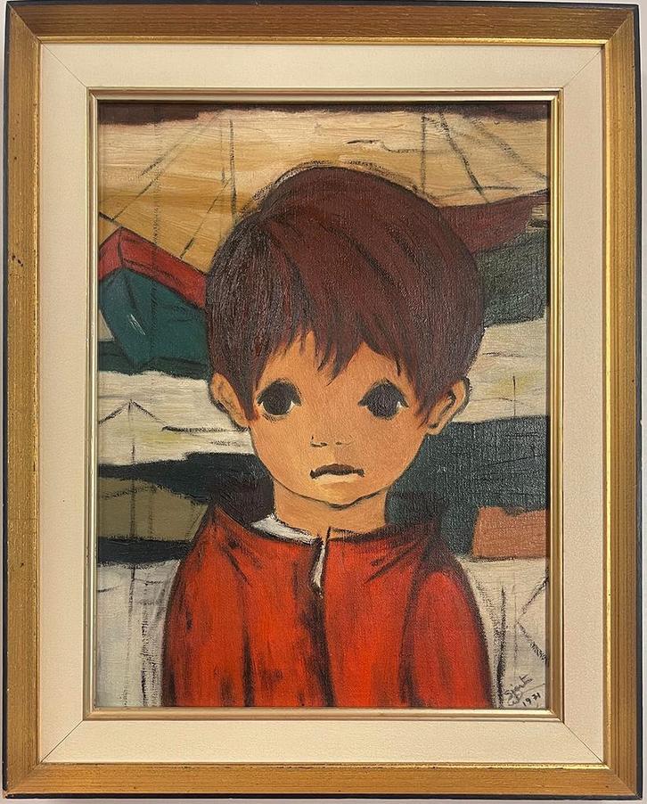 Twee kinderen, Antiek en Kunst, Kunst | Schilderijen | Modern