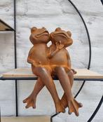 Beeldje - A jolly frog couple - IJzer, Antiek en Kunst, Curiosa en Brocante