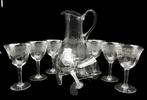 Cristallerie Empoli - Drinkservies (9) - Kristal, Antiquités & Art
