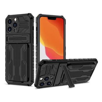 iPhone 12 Pro Max - Armor Card Slot Hoesje met Kickstand -, Telecommunicatie, Mobiele telefoons | Hoesjes en Screenprotectors | Apple iPhone
