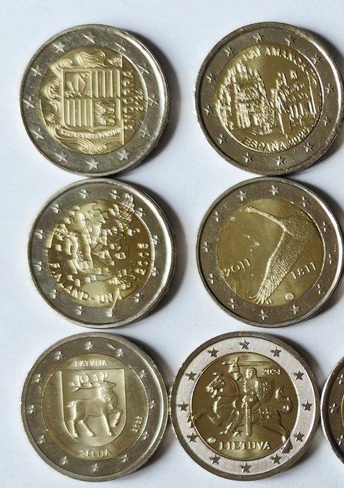 Europa. 2 Euro Various Years (21 monnaies) (Zonder, Postzegels en Munten, Munten | Europa | Euromunten