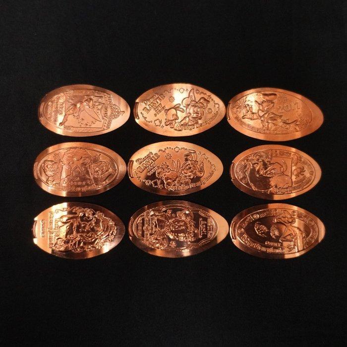 Collectie van memorabilia - Souvenirmedailles /, Verzamelen, Disney