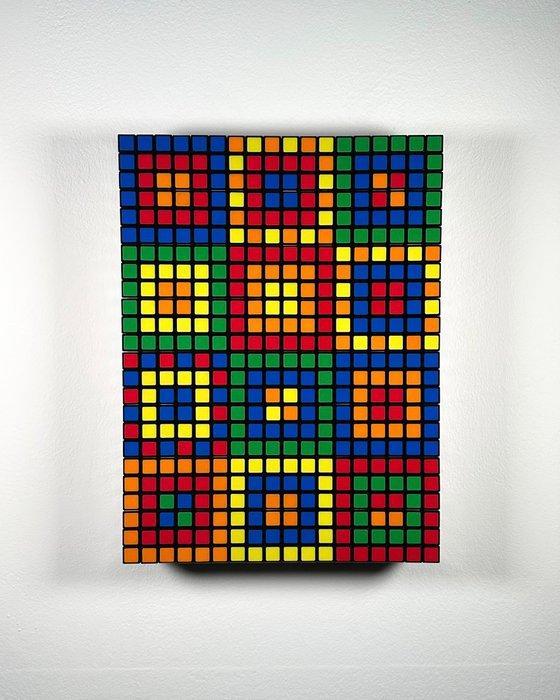 Giovanni Contardi - Rubiks Cube Mosaic - Chromatic Modules, Antiquités & Art, Art | Objets design