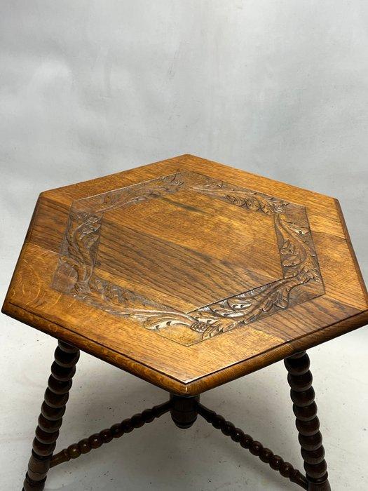 Bijzettafel - Hout - bobbinstyle tafel, Antiek en Kunst, Curiosa en Brocante