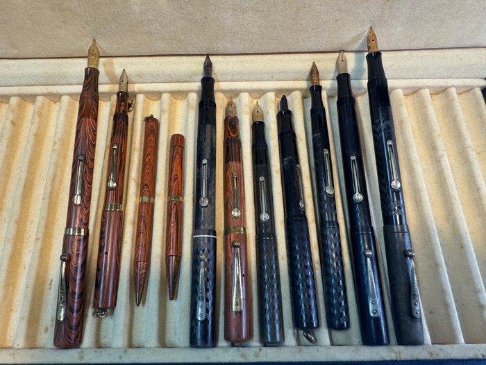 Waterman - Various vintage ebonite models - Vulpen, Verzamelen, Pennenverzamelingen