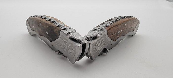 Laguiole Bougna - Tafelmessenset (2) - Hout, Antiek en Kunst, Antiek | Keukengerei