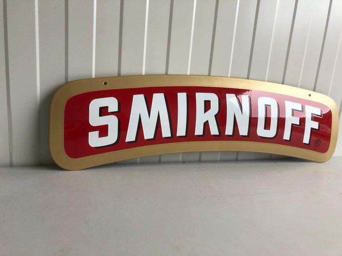 SMIRNOFF Vodka 70x17cm Porseleinen email buitenreclame, Antiek en Kunst, Antiek | Wandborden en Tegels