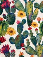 Prachtige tafelkleed voor grote tafels. Cactus en bloemen -, Antiek en Kunst