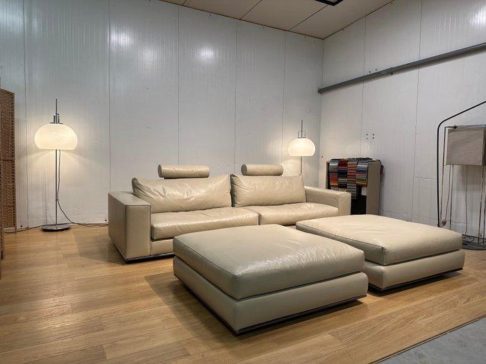 Minotti - Sofa (4) - Hamilton - Leder - Mint Condition, Antiek en Kunst, Kunst | Designobjecten