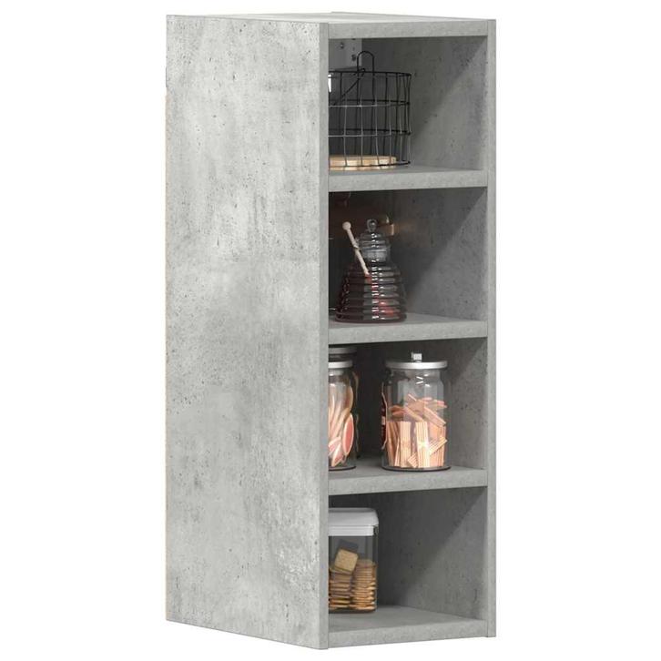 vidaXL Hangkast Riga 20x29,5x60 cm bewerkt hout betongrijs, Huis en Inrichting, Kasten | Overige, Nieuw, Verzenden