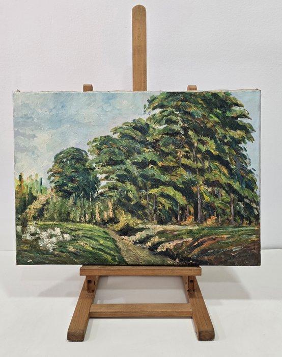 French School (XX) - Moving forest, Antiquités & Art, Art | Peinture | Classique