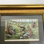 Louis Wain (ill) - Rare framed Louis Wain ill. postal card:, Antiek en Kunst