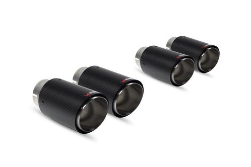 Ascari-upgradekit | Quad 100 mm koolstofvezel Ascari-afwerki, Auto-onderdelen, Uitlaatsystemen, Nieuw, Verzenden