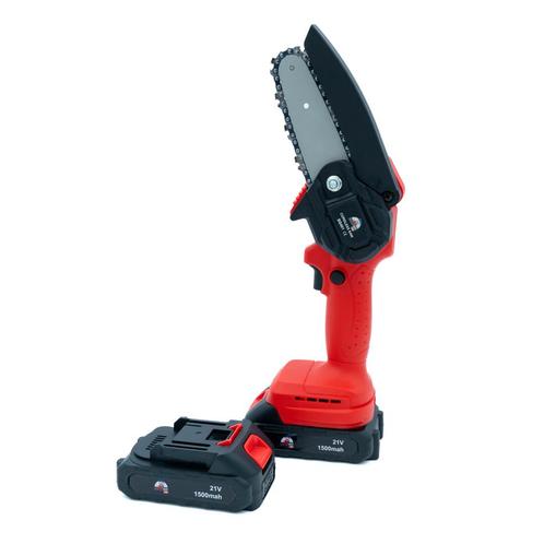 21V Accu Kettingzaag 200W - 10cm (Incl. 2x Accu 1300mAh &..., Zakelijke goederen, Landbouw | Werktuigen, Ophalen of Verzenden